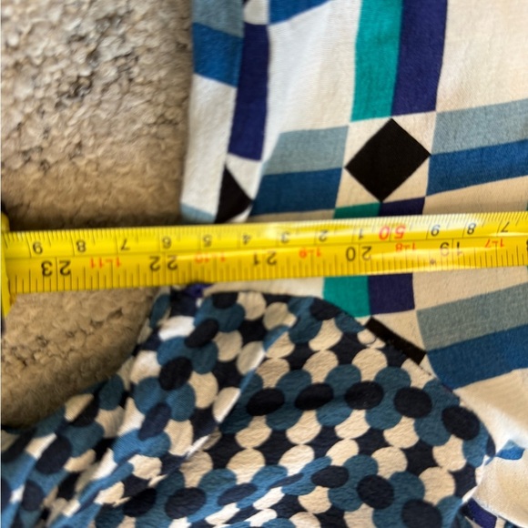 Maeve (Anthropologie) size 12 GUC Blue and White 3/4 Sleeve Crew Neck Dress - Picture 9 of 13